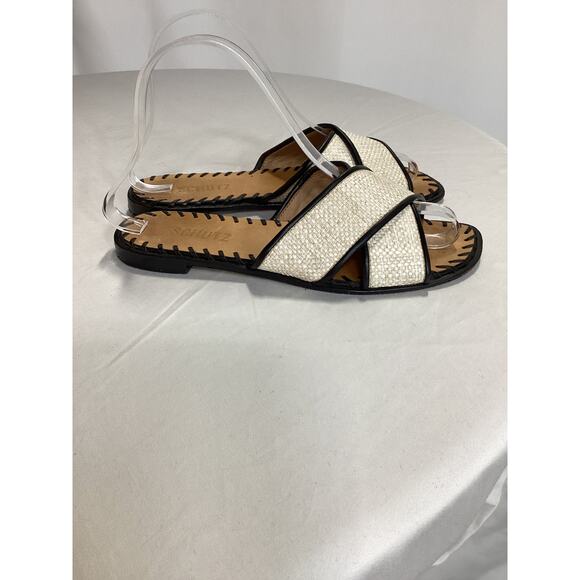 Schutz 'Alita' Black Slip On Flat Size 6.5 - Picture 3 of 5